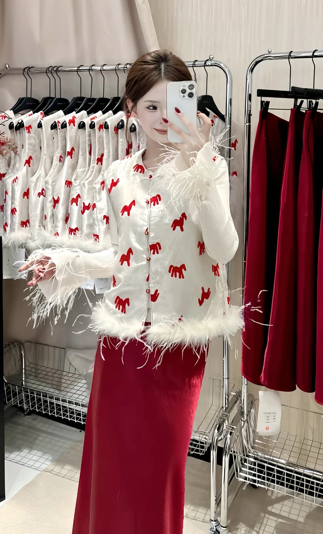 2026新中式国风女装秋冬新款提花夹棉坎肩马甲上衣外套（250-N）