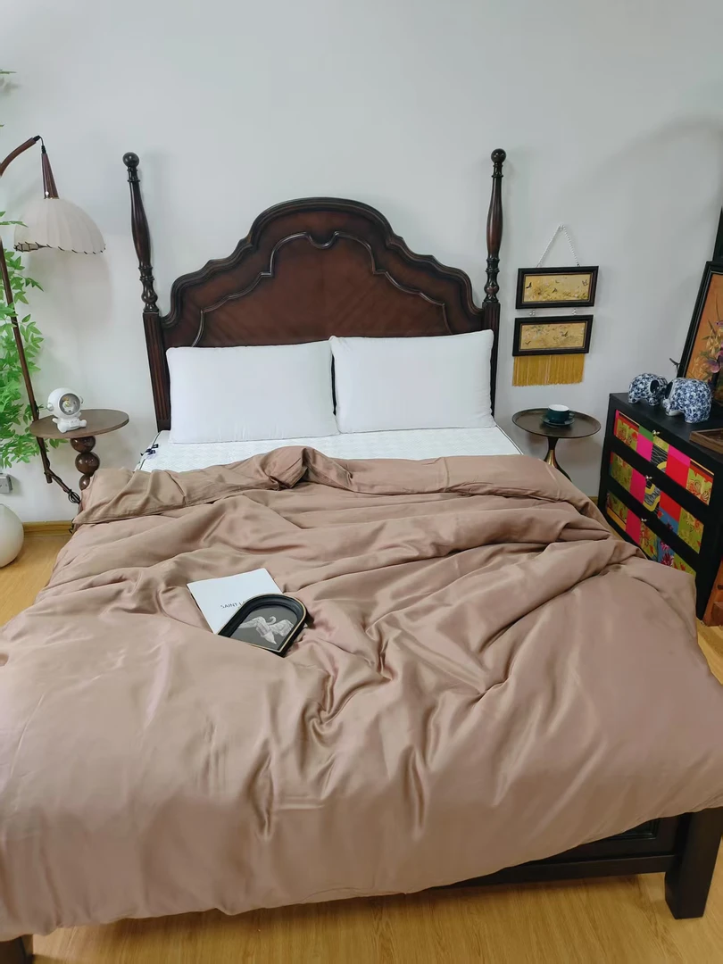 莱赛尔天丝纯色双人被套标准200*230微瑕～R68