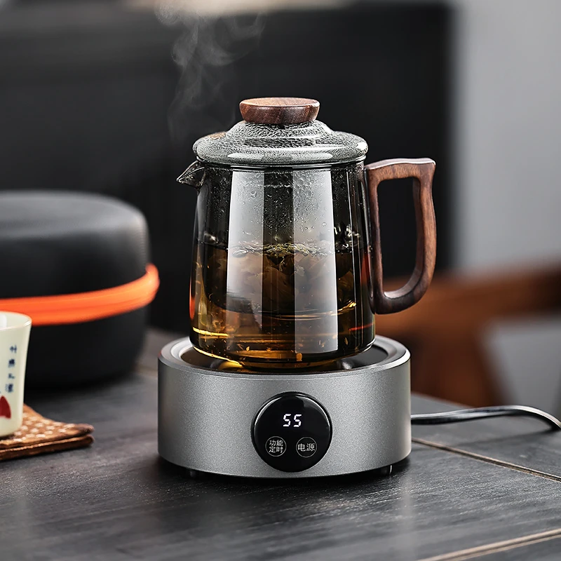 迷你电陶炉煮茶器耐高温玻璃煮茶杯泡茶壶八小时保温热牛奶神器