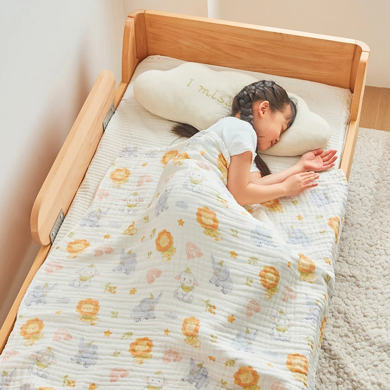 Aa类婴幼儿童夏凉空调被子浴巾六层纱布毛巾被纯棉午睡盖毯幼儿园