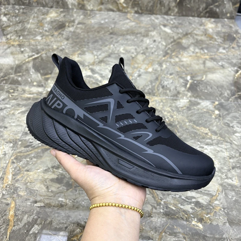 鞋子男春夏新款单网百搭休闲鞋超轻厚底老爹鞋舒适透气男鞋运动鞋