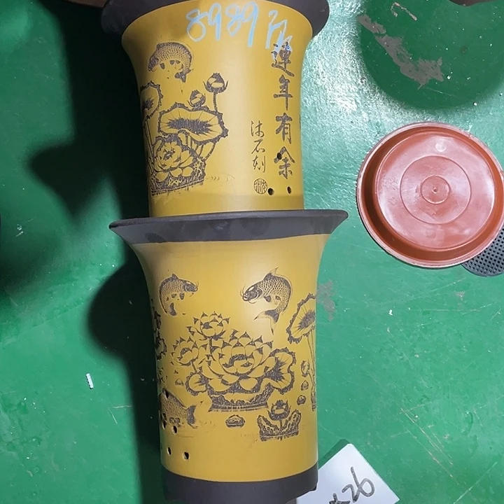 净***桐紫砂花盆微瑕大号