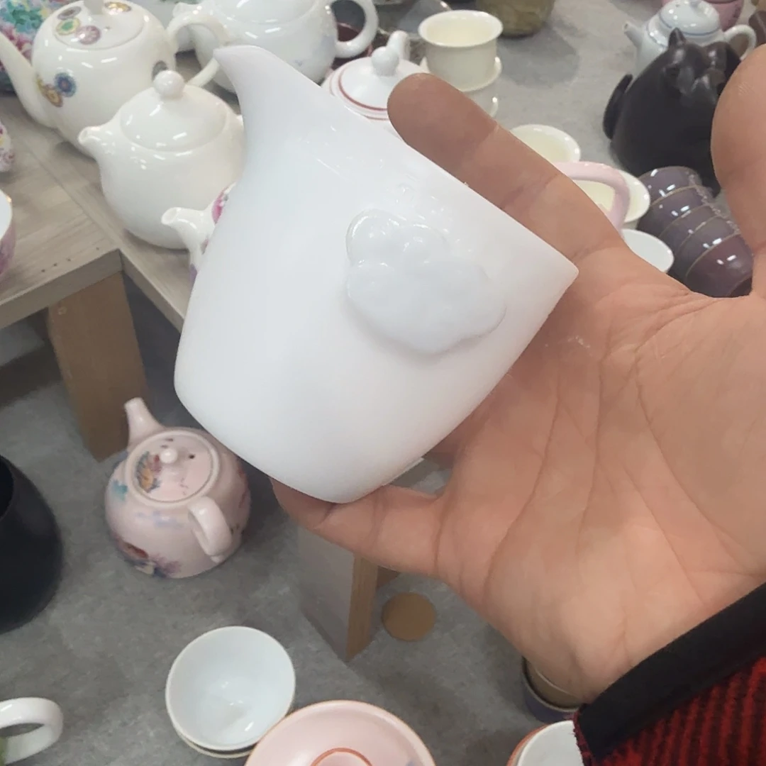 陶杯子微瑕祥云公道一个