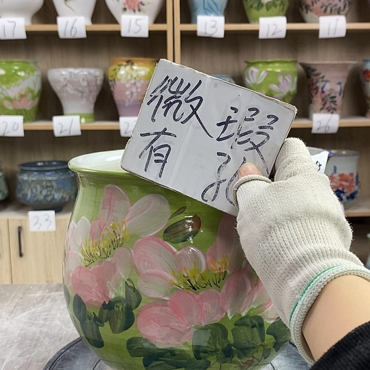 缸13xc景德镇陶瓷花盆