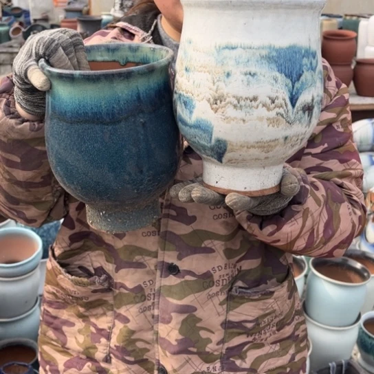 红陶口14高18瑕疵