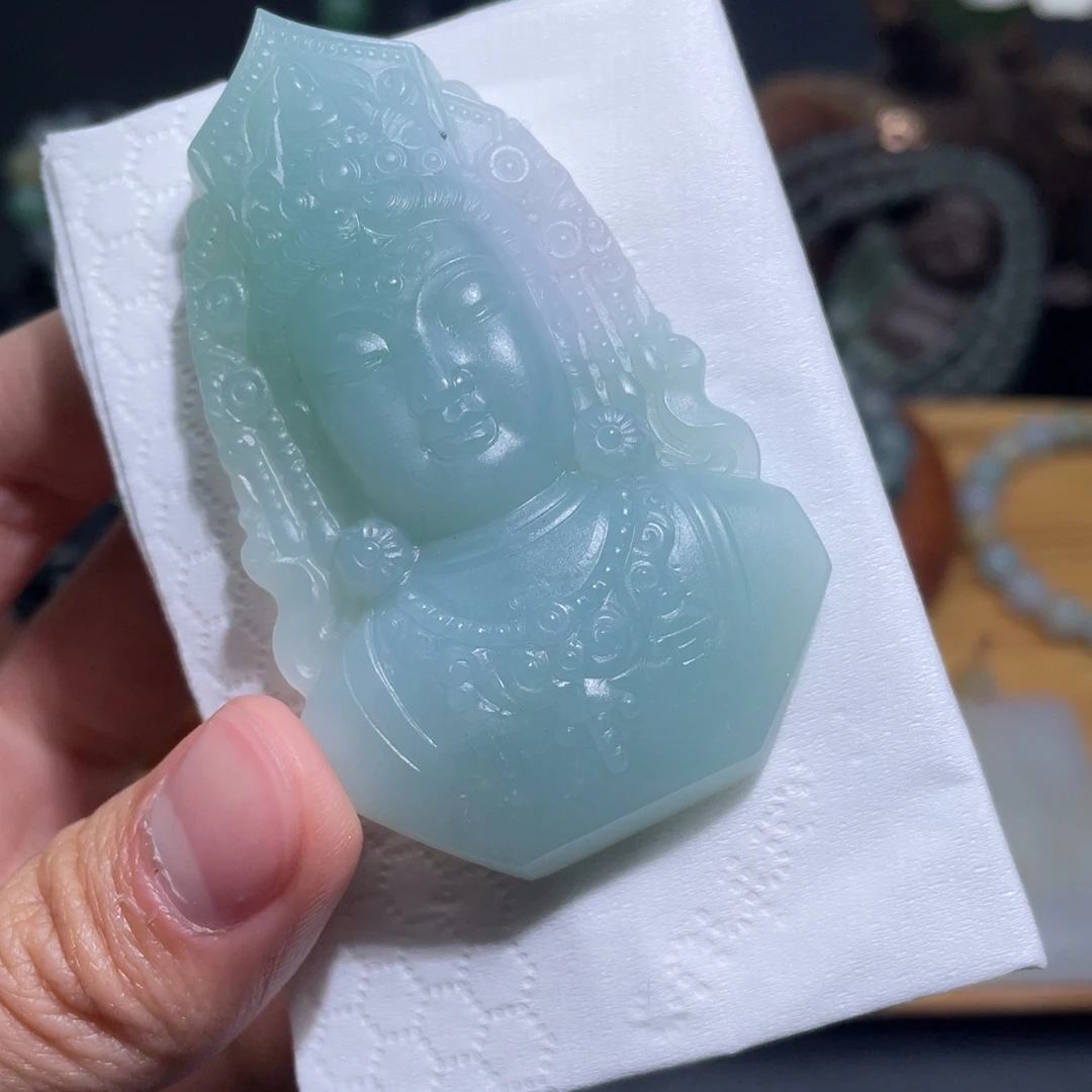 定制翡翠未镶嵌吊坠月入百万