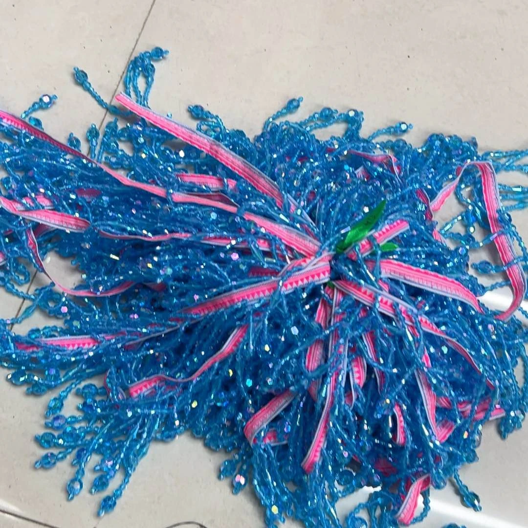 民族风花边珠子2米