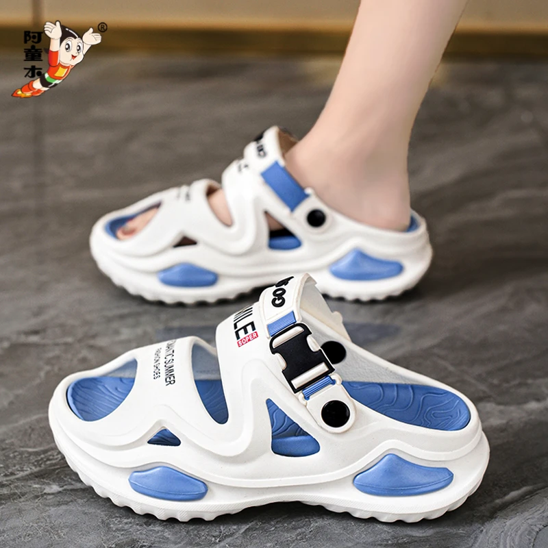 阿童木男童拖鞋2025新款夏季儿童休闲两穿沙滩鞋防滑防臭男孩凉拖