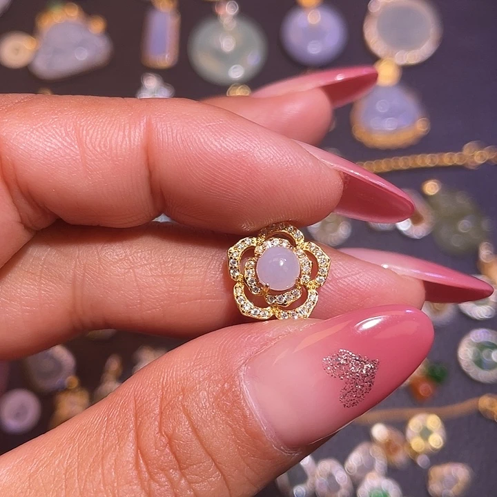 翡翠银S925镶嵌颈饰