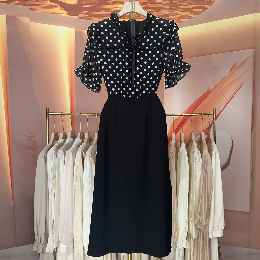 现货【RG901】2025新款时尚气质百搭减龄显瘦高级设计感女装连衣裙