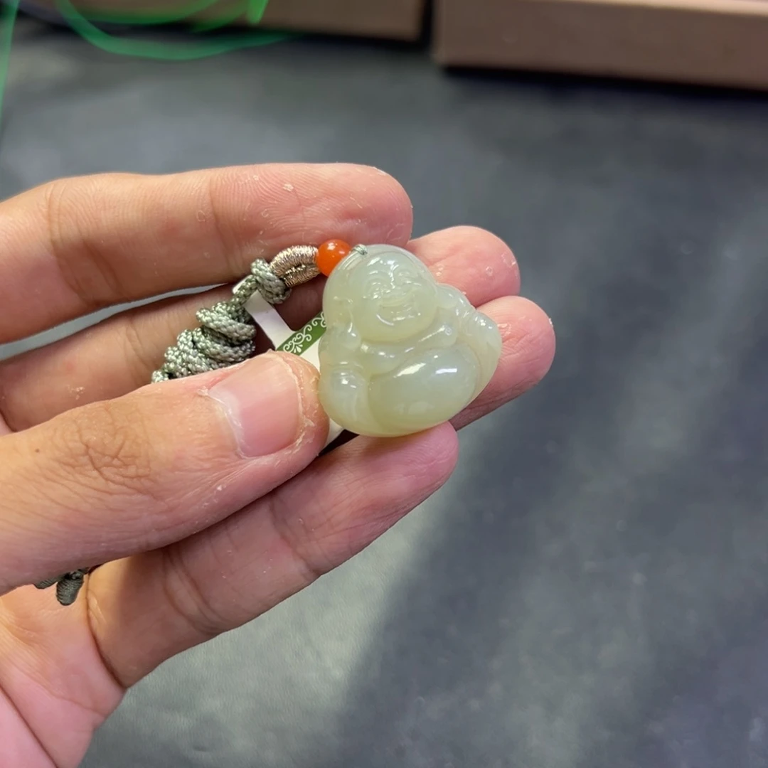 颈饰未镶嵌和田玉多样性拍一发一钢板料佛公25