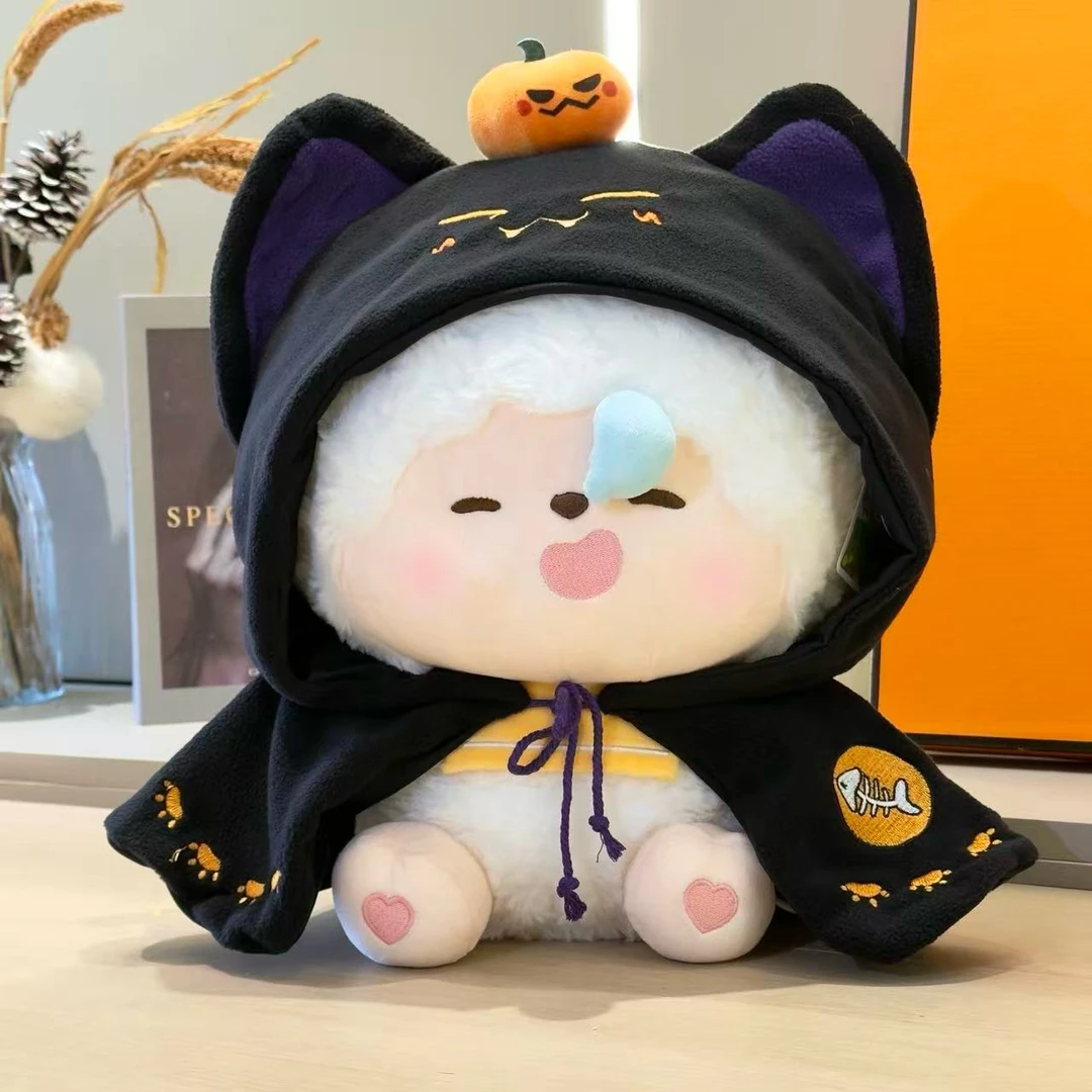 喜羊羊与灰太狼懒羊羊35cm玩偶40cm棉花娃娃万圣节斗篷