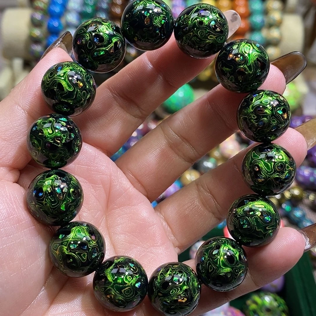 大漆珠1.5极光绿欧铂