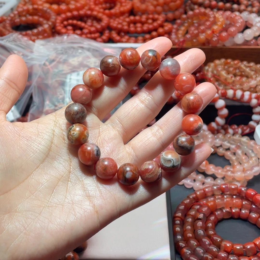 手链未镶嵌南红玛瑙踏**梅