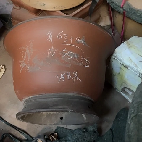 紫砂花盆大金钟盆一只