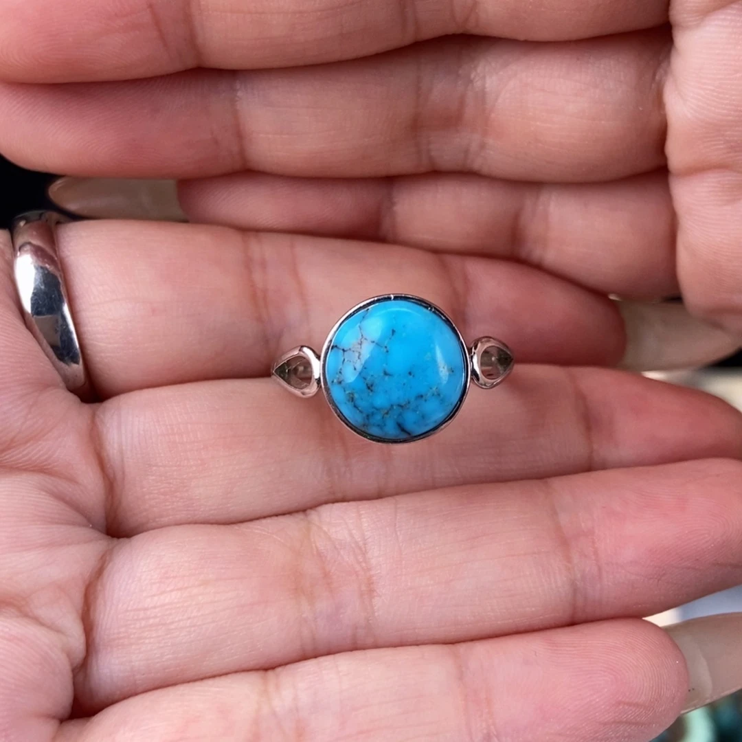 银S925镶嵌绿松石珠宝奇石