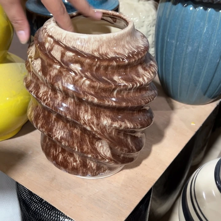 陶瓷花瓶摆件外贸出口微瑕捡漏