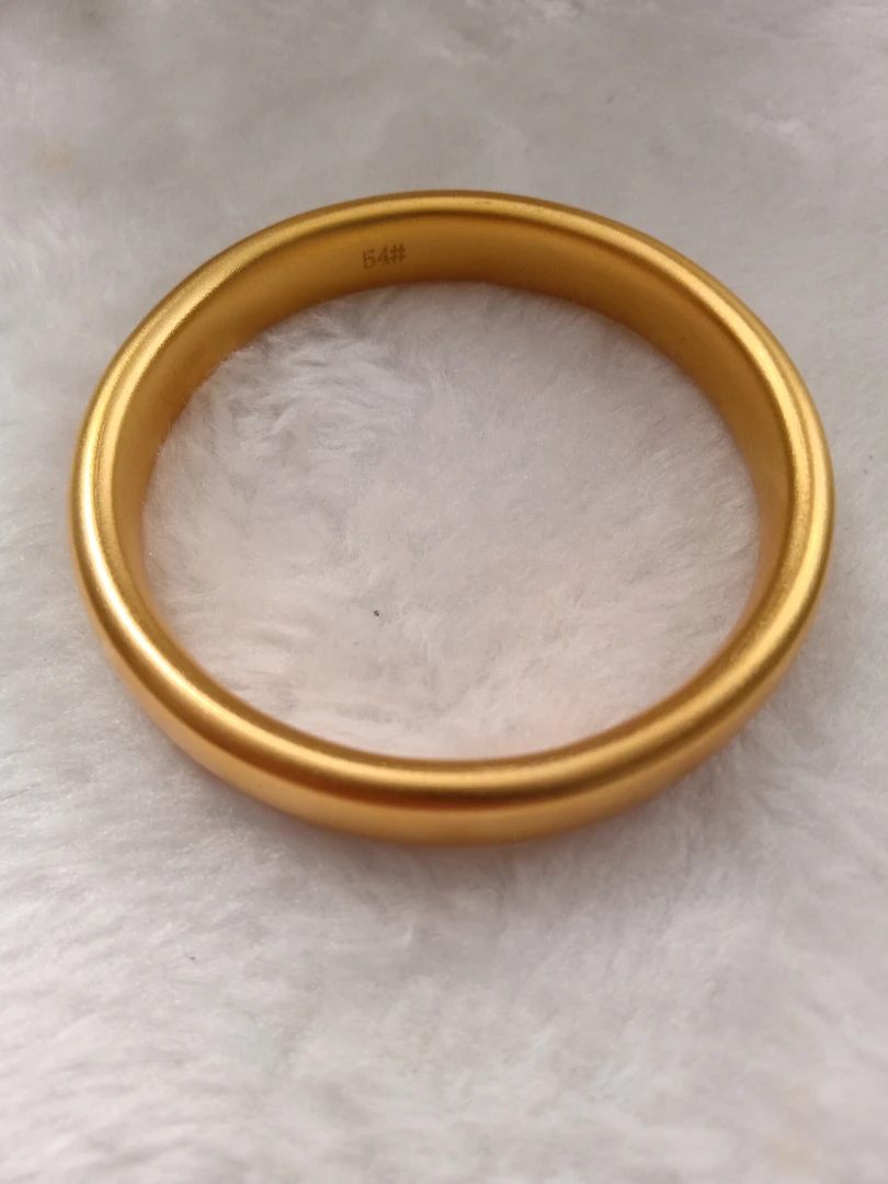 【聚鑫黄金】足金999实心素面轮胎手镯