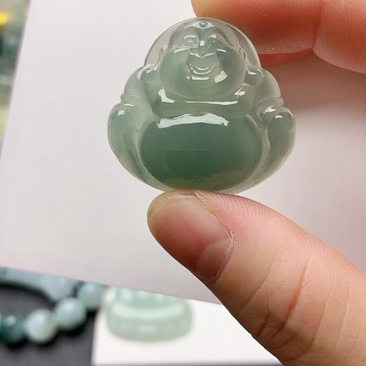 翡翠未镶嵌吊坠(不含链)佛公