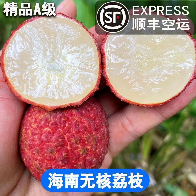 【大箱6斤装净果4.5斤】海南澄迈无核荔枝新鲜现摘顺丰空运包邮