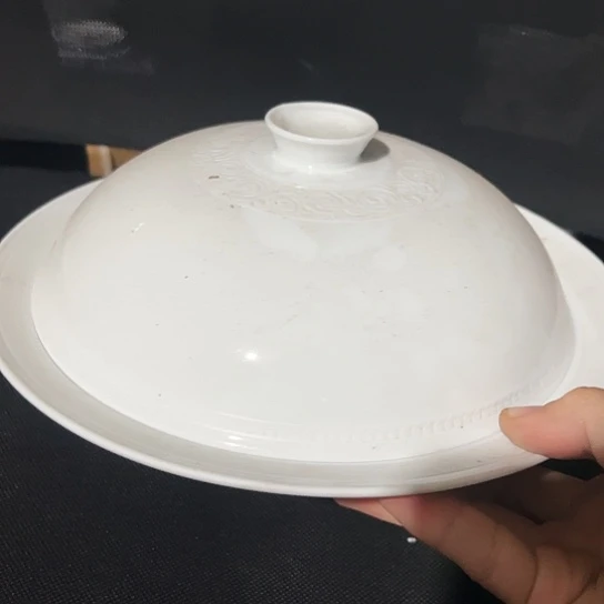 碗9寸盖碗一个手工高岭土