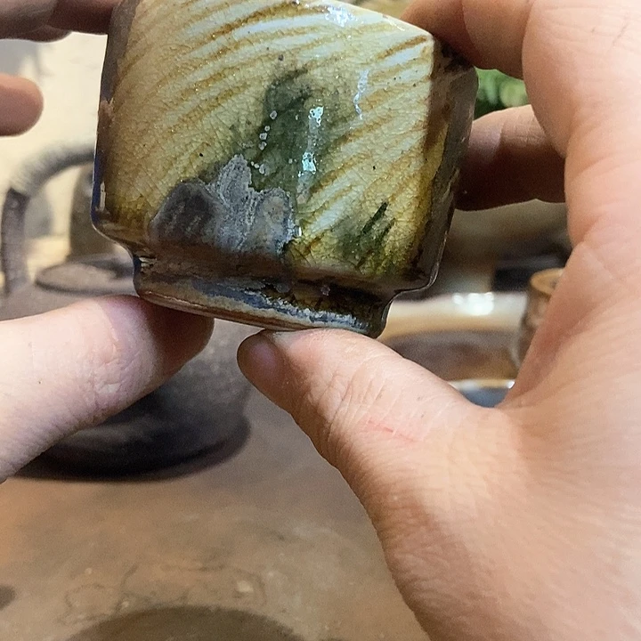 摆件手工高温原矿窑变