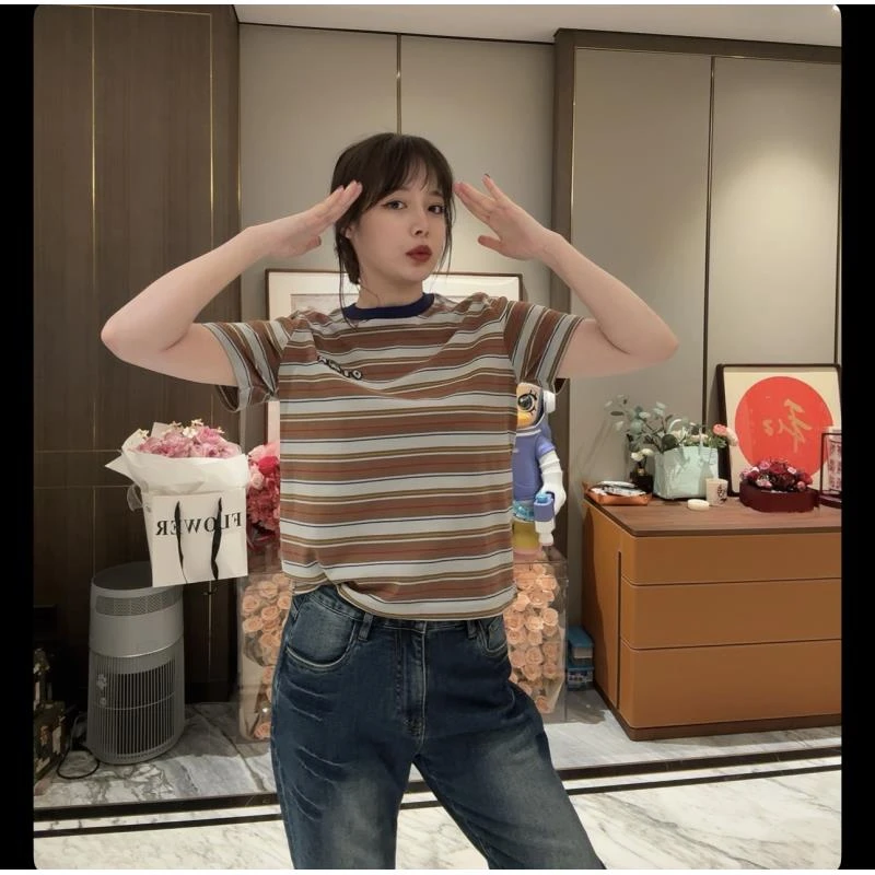 BETTER JOELAY -小版【呆呆小怪兽】时尚百搭T恤短袖休闲圆领KH1767