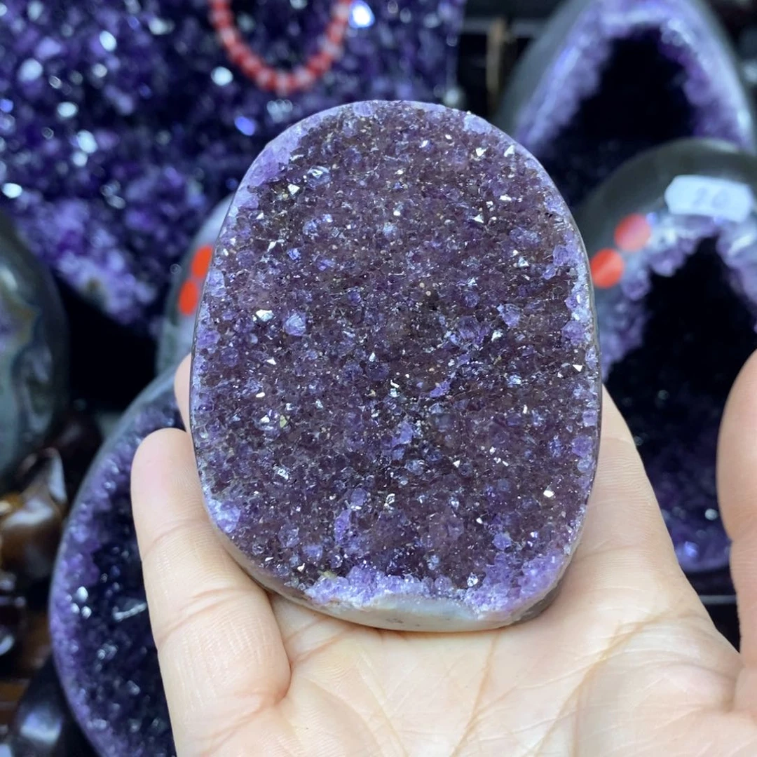 紫晶摆件未镶嵌莹