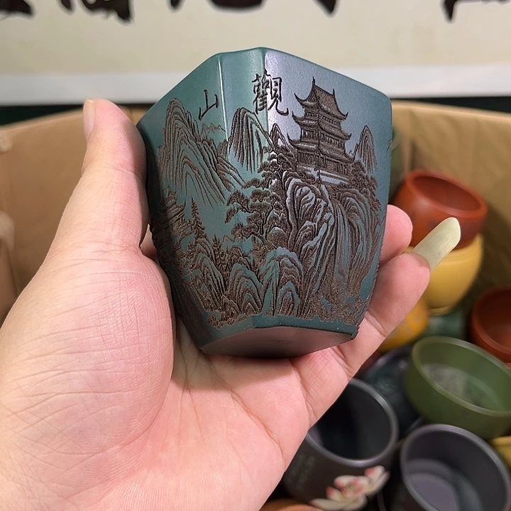 茶杯紫砂全手工紫砂主人杯