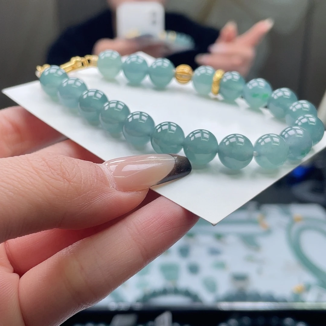 翡翠银S925镶嵌套链