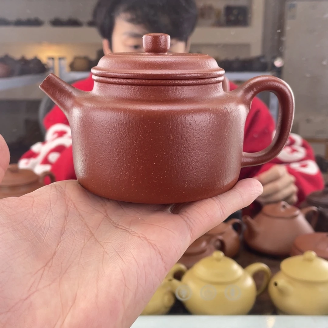 紫砂茶壶250cc红降坡茶壶