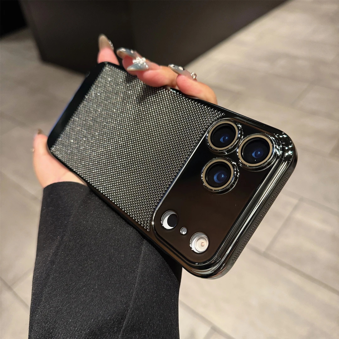 适用苹果17promax手机壳散热iphone17新款16电镀15带镜头膜14防摔