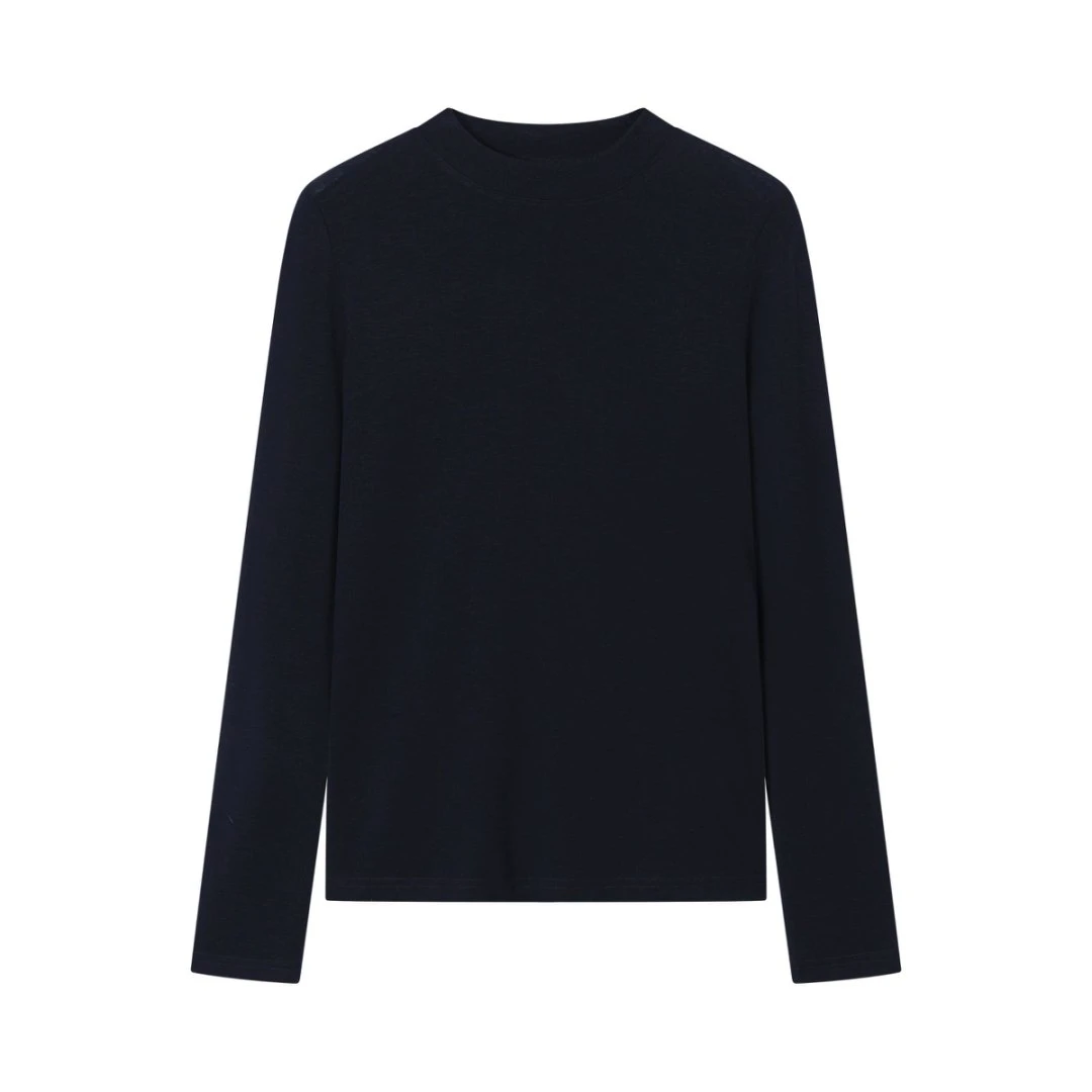 【F·J】羊毛打底衫女冬季2025新款内搭羊毛衫针织衫长袖上衣HT38010