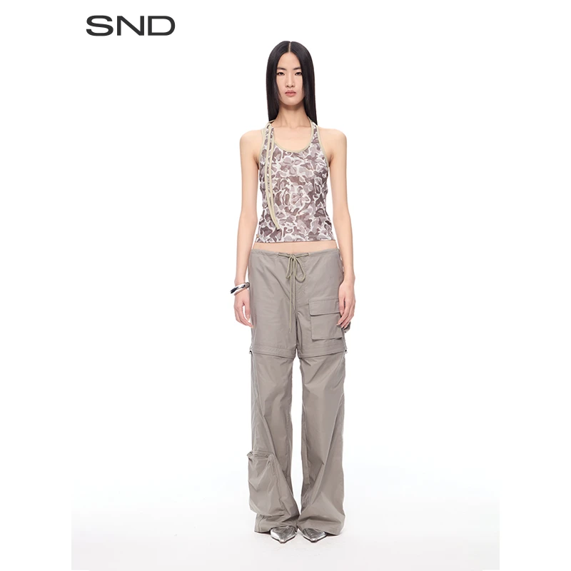 【CNLEEWEI 设计师品牌】SND SS25 口袋装饰可拆裤腿长裤女款