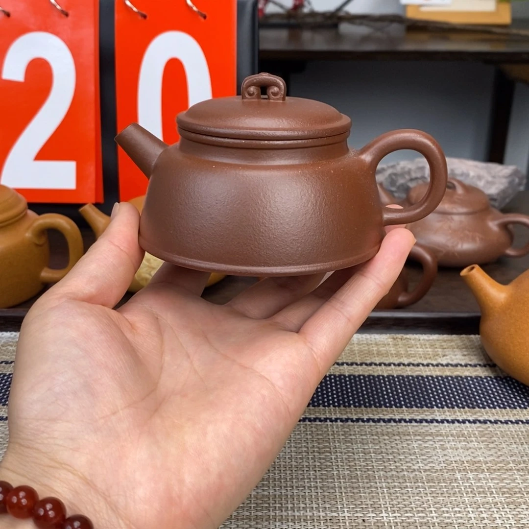 茶壶紫砂原矿羊角山紫泥