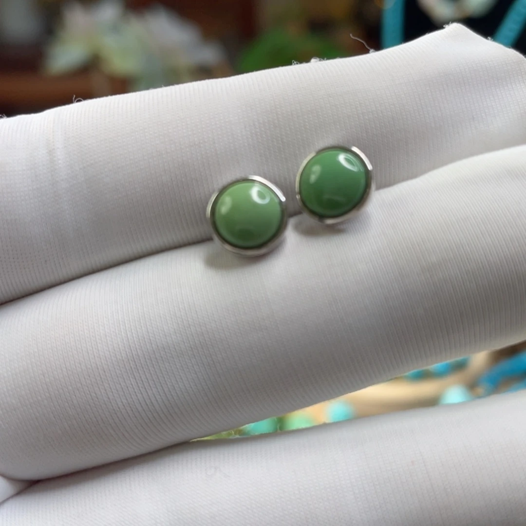 绿松石银S925镶嵌珠宝奇石