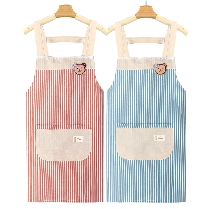 新款围裙女家用厨房专用高级工作服定制印字网红做饭围腰上班