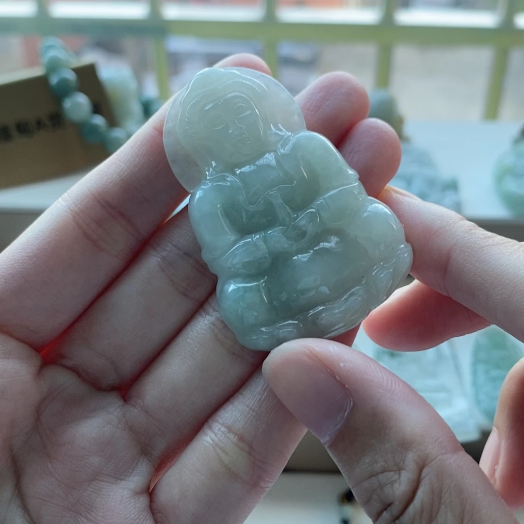 【闪购商品】颈饰未镶嵌翡翠天然翡翠缅甸A货