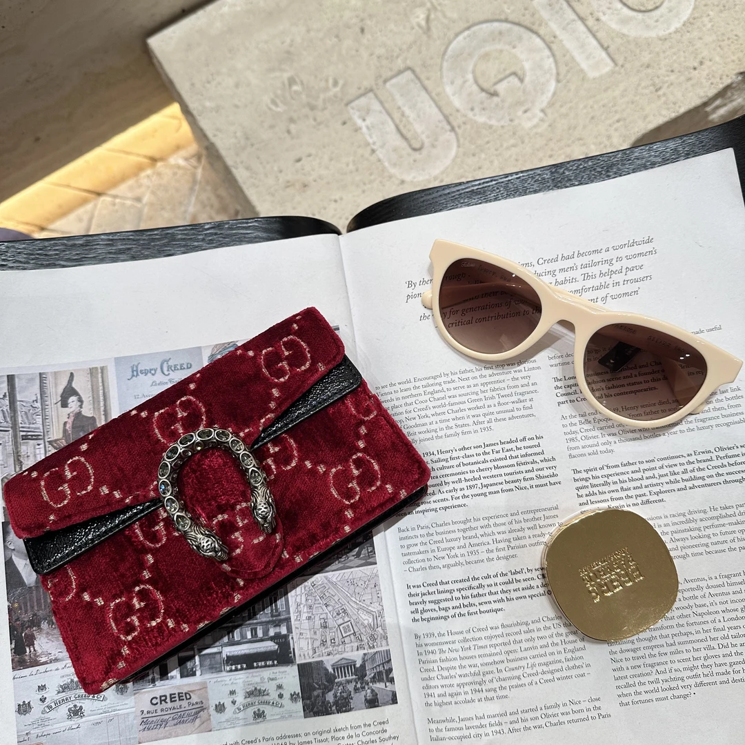 95新 GUCCI/古驰 酒神红色丝绒 98新 38873819