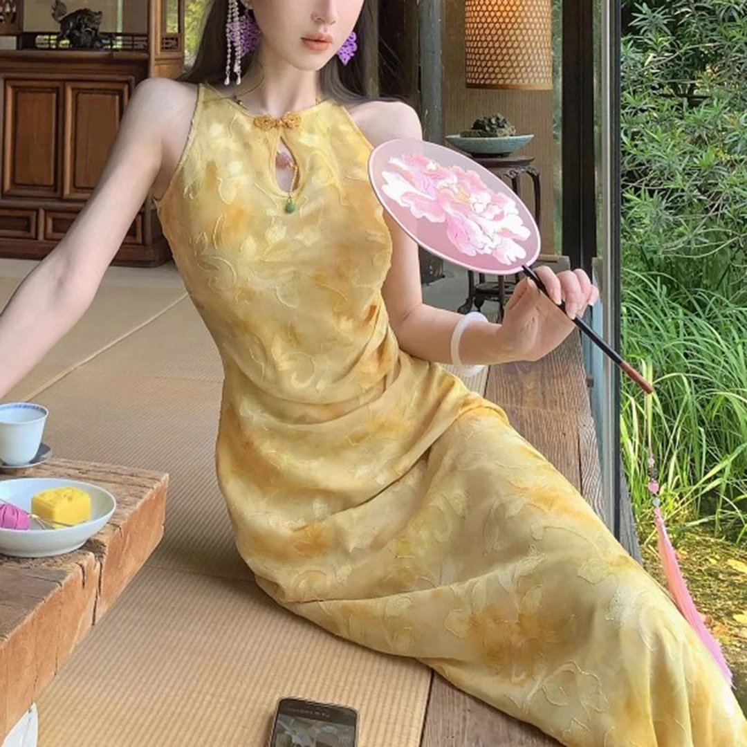 【春知棠信】新中式剪花挖肩旗袍