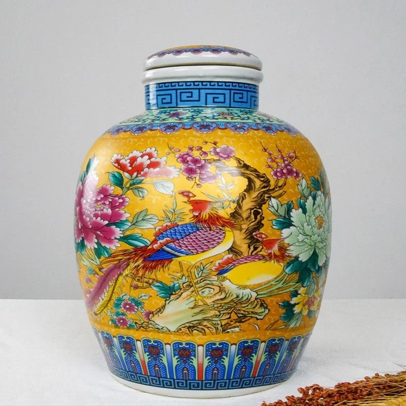 杏春道杏花村镇清香型百鸟朝凤纯粮食原浆高度白酒53度5000