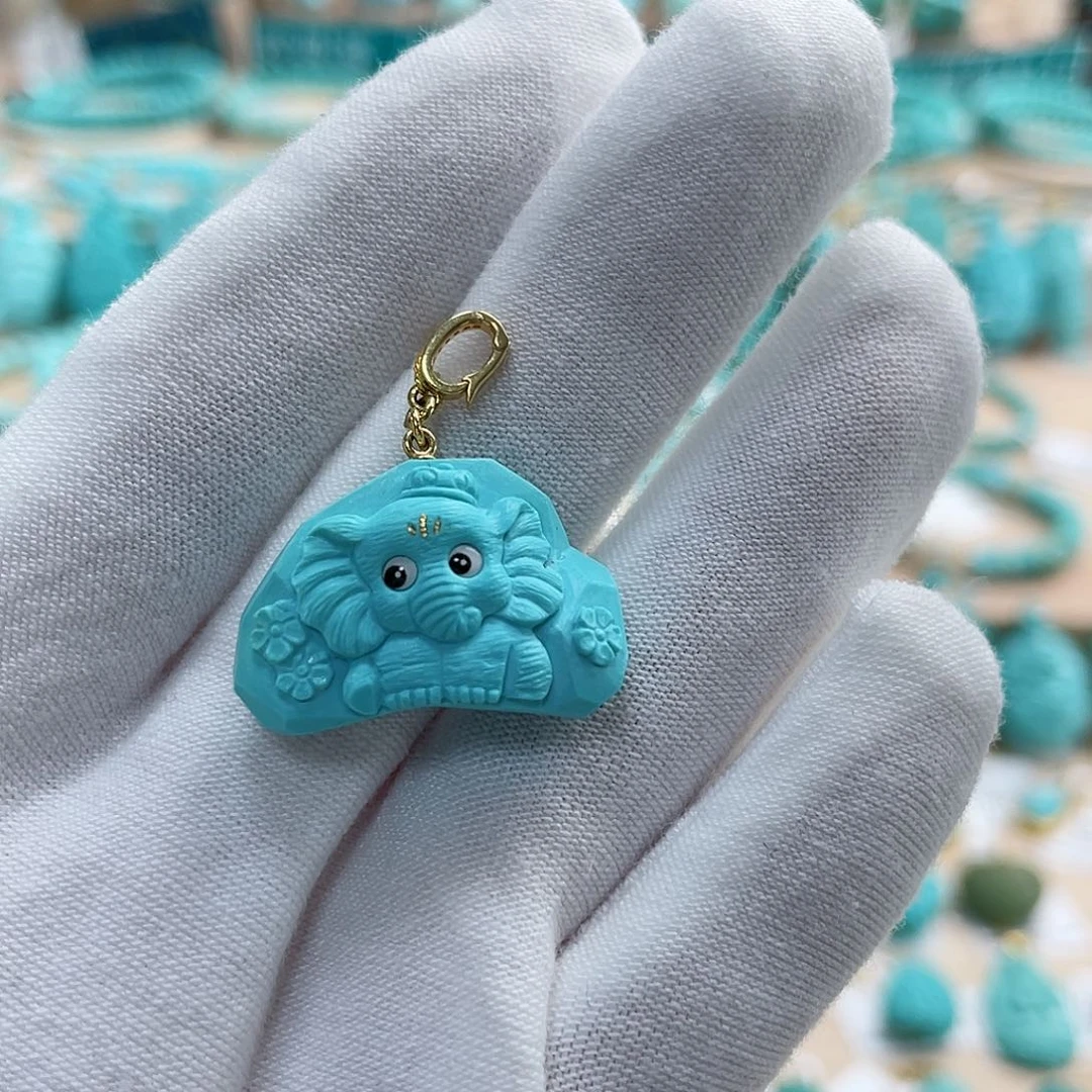 绿松石珠宝奇石未镶嵌