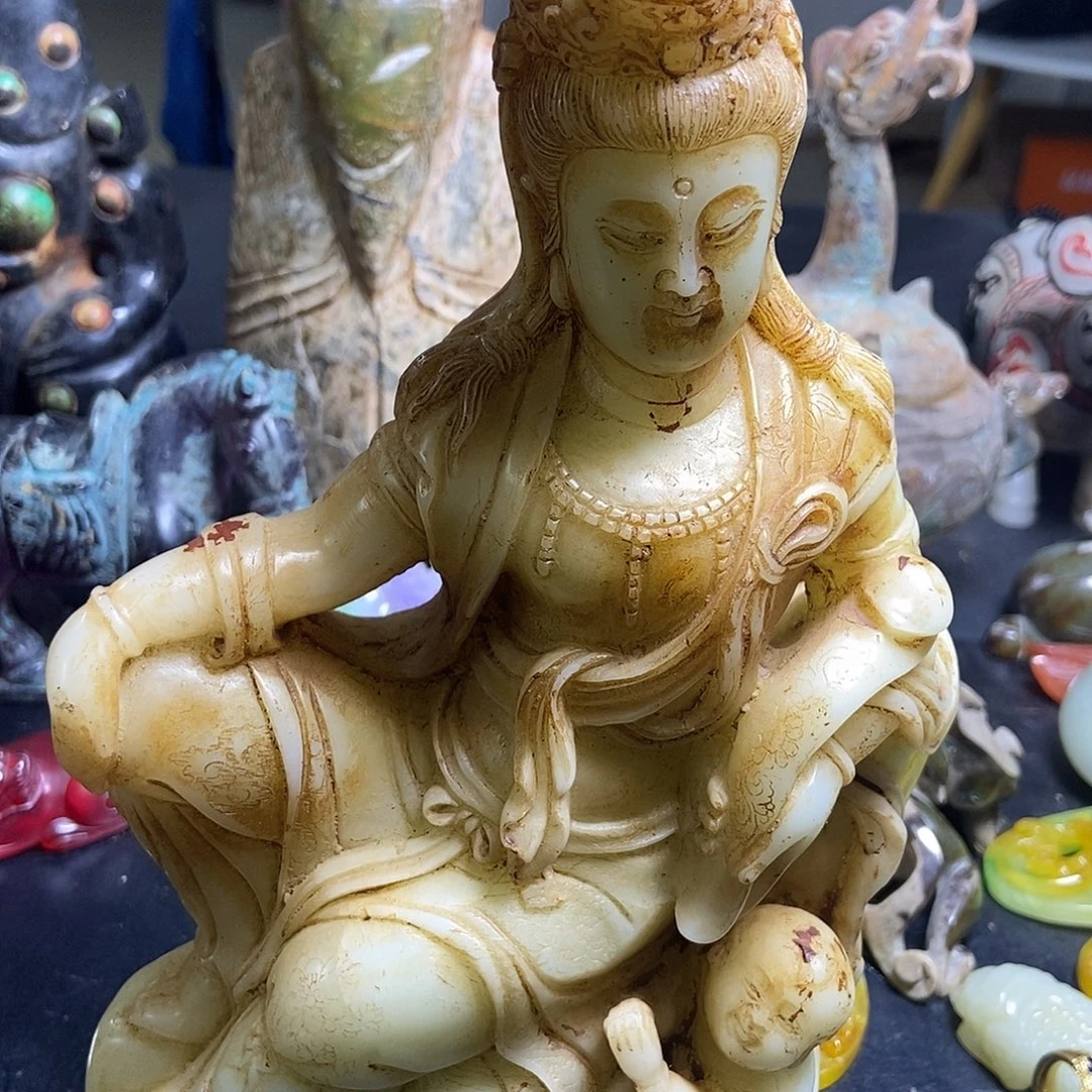 白玉菩提吊坠精品白玉