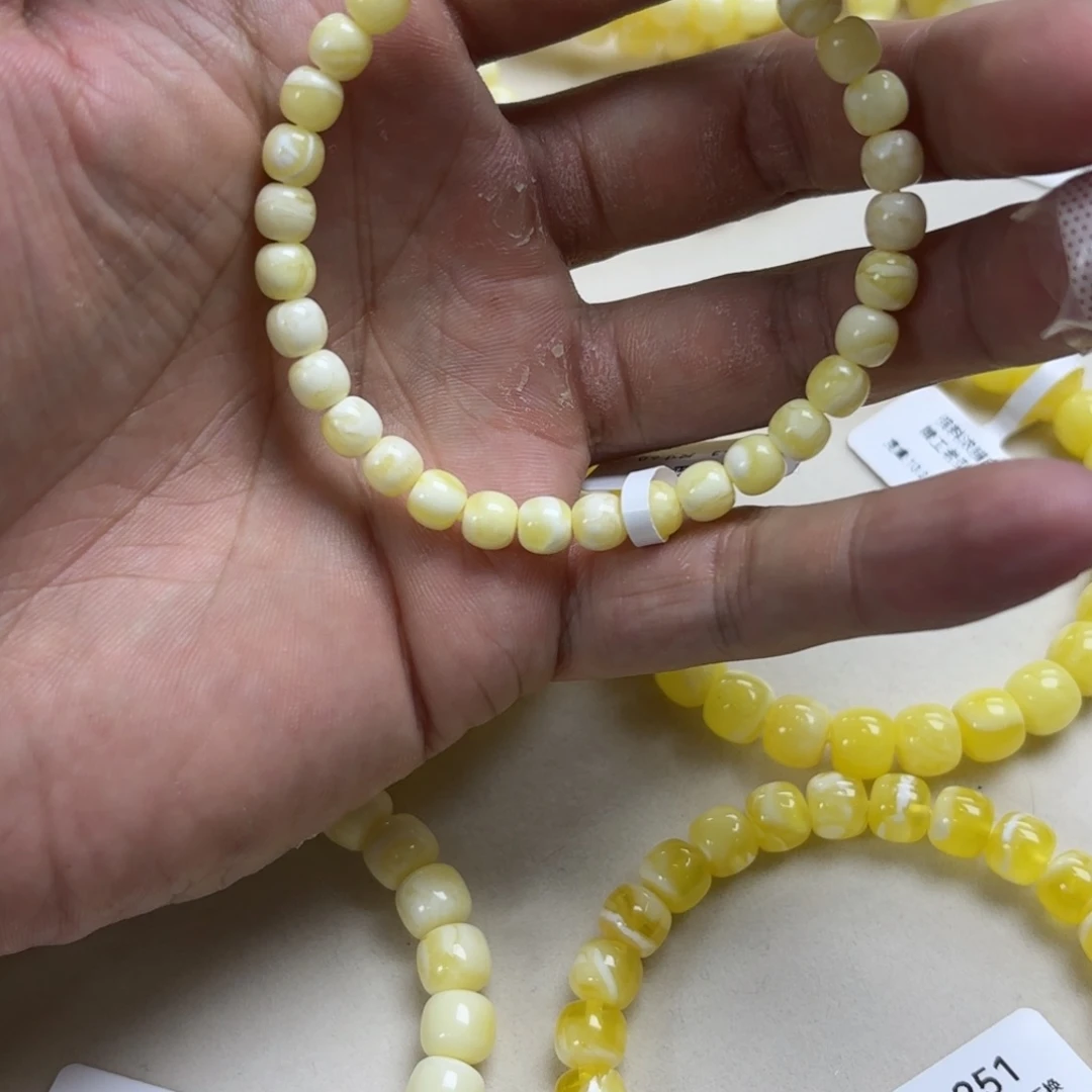 沈***鹿手链琥珀未镶嵌卡 6A134