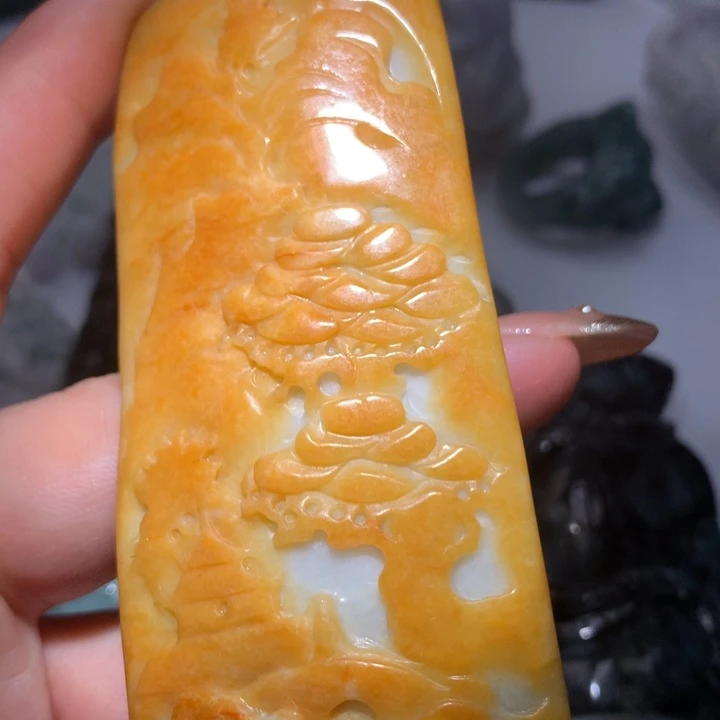 翡翠未镶嵌颈饰保真天然A货翡翠