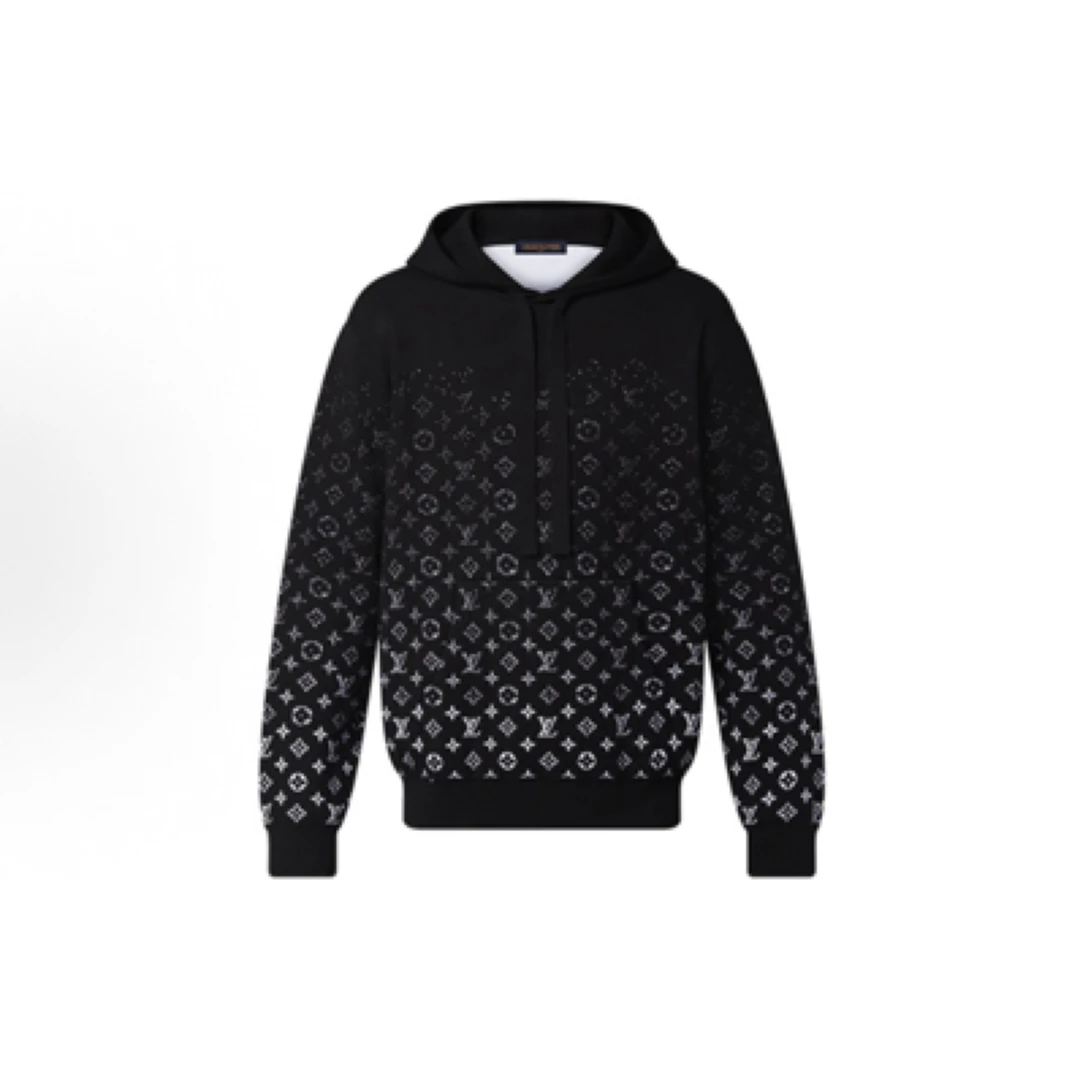 全新未使用 LouisVuitton/路易威登 渐变连帽卫衣/L码/9888/K0295