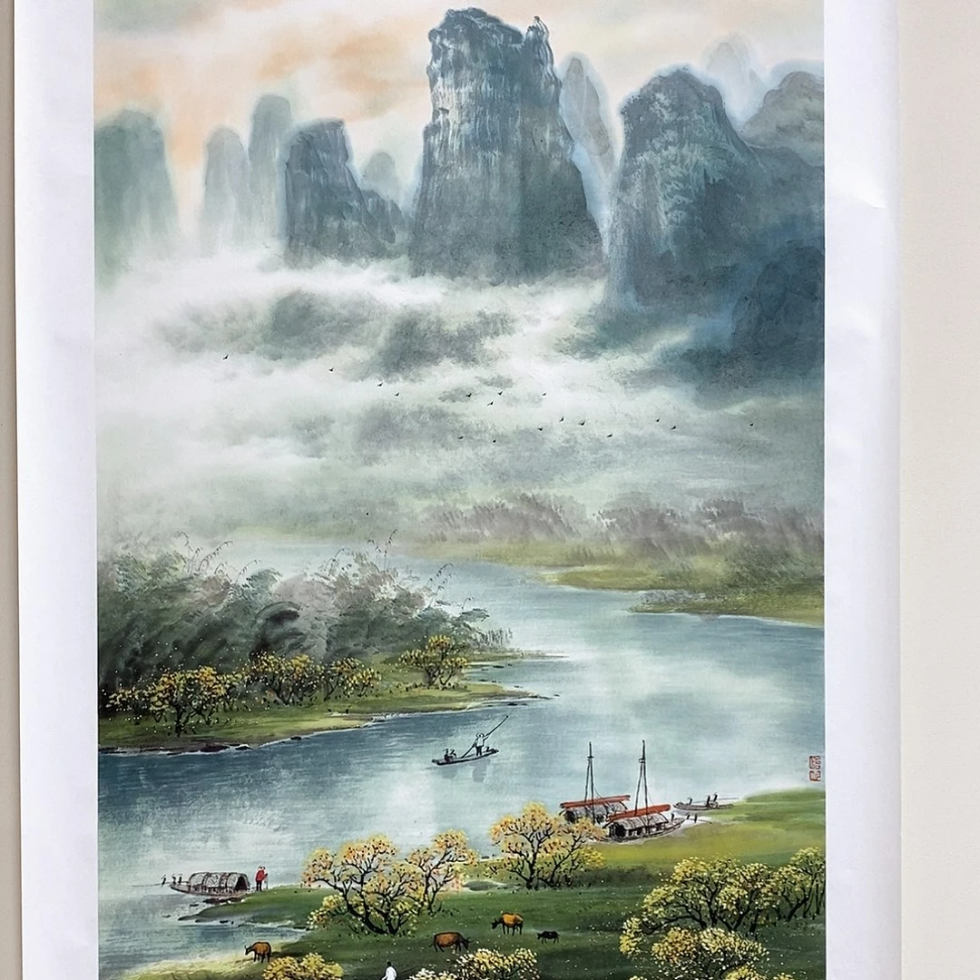 国画周顺良四尺精品佳作