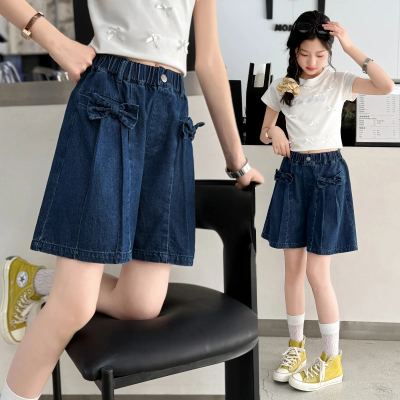 女童牛仔短裤夏季薄款外穿百搭洋气裙裤夏装大童夏款裤裙儿童裤子