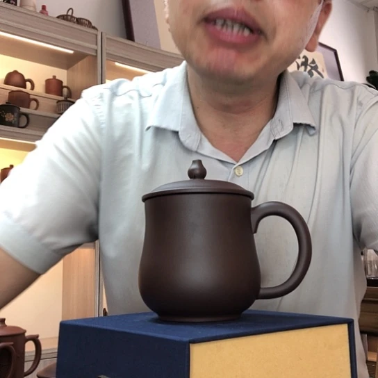 茶杯紫泥微瑕葫芦杯容量400