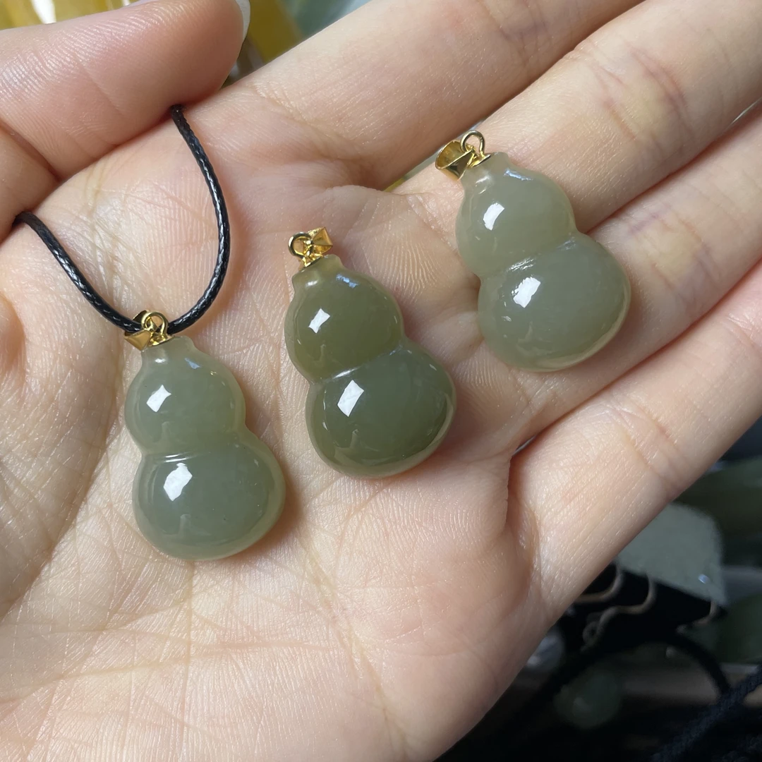 天然和田玉葫芦吊坠多样性发货拍一发一